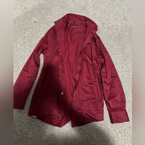 Burgundy Button-Up Shirt